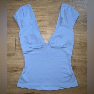 Free People blue Duo Corset Cami brand new never worn with tags size small